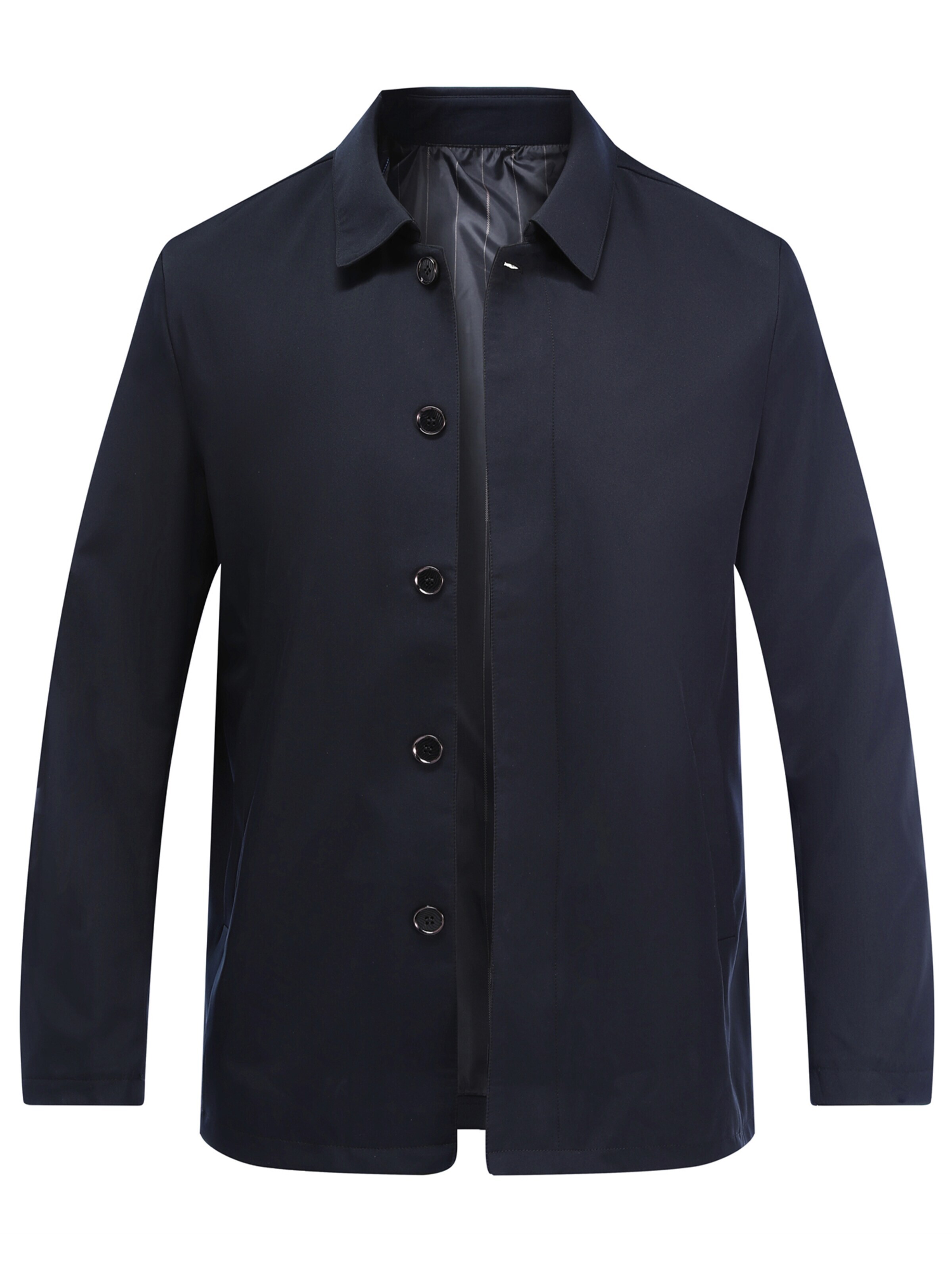 ALLTHEMEN Übergangsjacke 'Wolkenzug'‌‌ in S in navy, Produktansicht