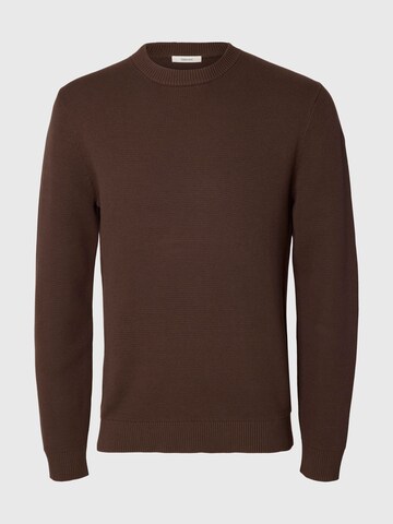 SELECTED Sweater in Brown: front