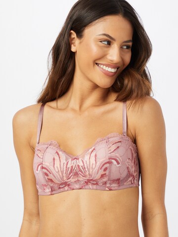 Bandeau Sutien 'LIGHTLY LINED BANDEAU' de la Calvin Klein Underwear pe roz: față