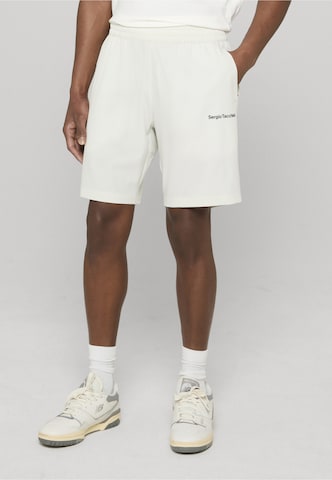 Regular Pantalon de sport 'Arcata' Sergio Tacchini en blanc : devant