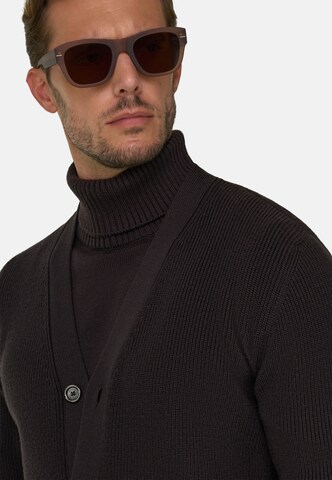 Vestes en maille Boggi Milano en marron : devant