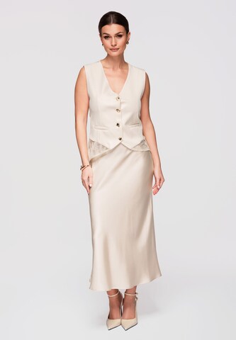 Ombre Weste in Beige