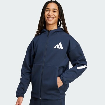 ADIDAS SPORTSWEAR Sports sweat jacket 'Z.N.E.' in Blue