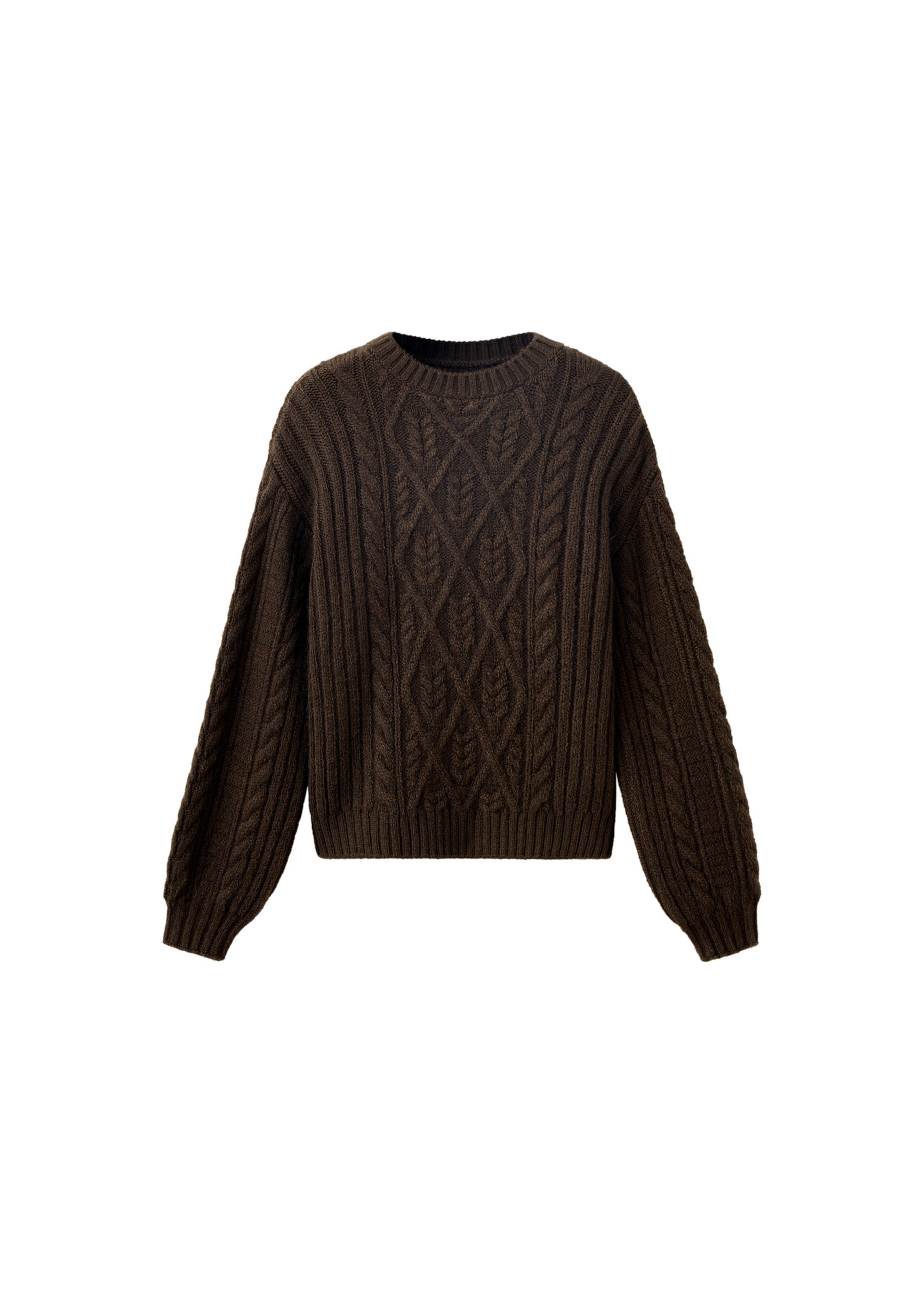 MANGO Sweater 'MADERA' in Brown: front