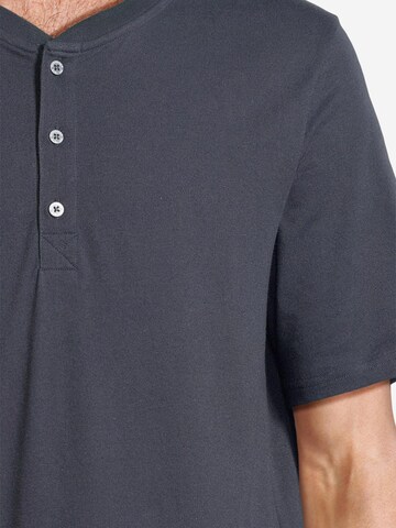 SCHIESSER Pyjama kort 'Night & Home' in Blauw