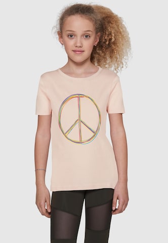 T-Shirt 'Peace' Merchcode en rose : devant