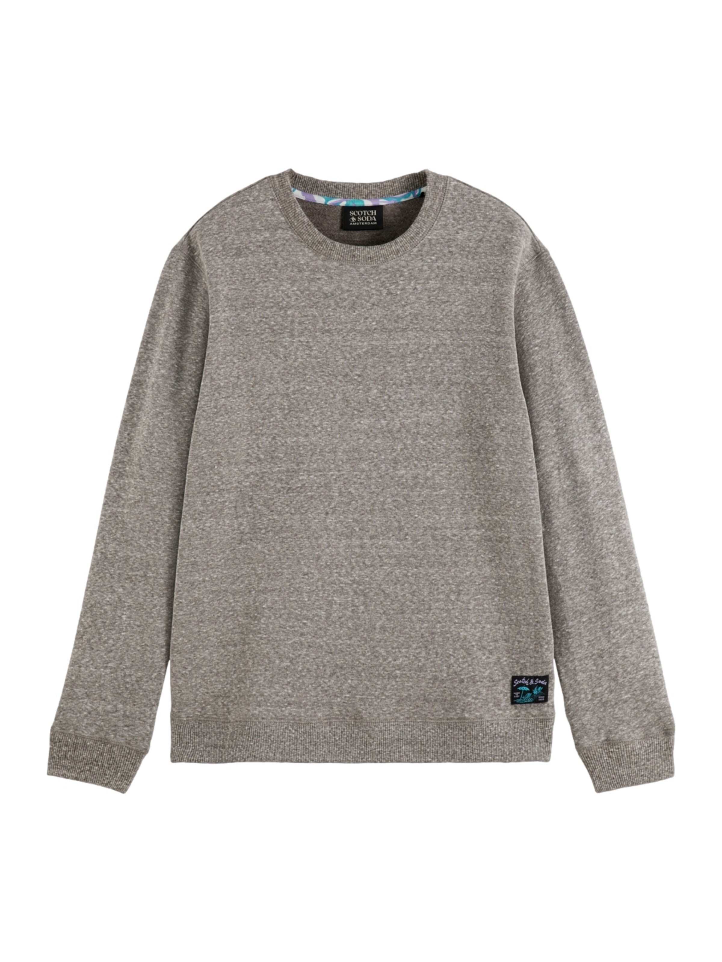 SCOTCH & SODA Sweatshirt in Grijs: voorkant