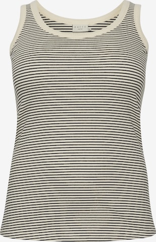 Top di KAFFE CURVE in beige: frontale