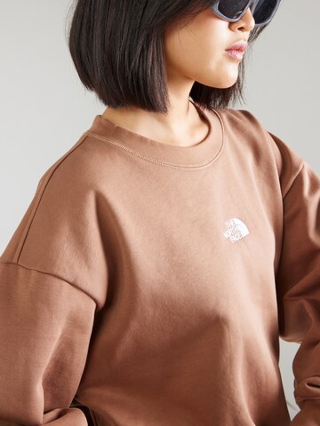 THE NORTH FACE Μπλούζα φούτερ 'ESSENTIAL' σε καφέ
