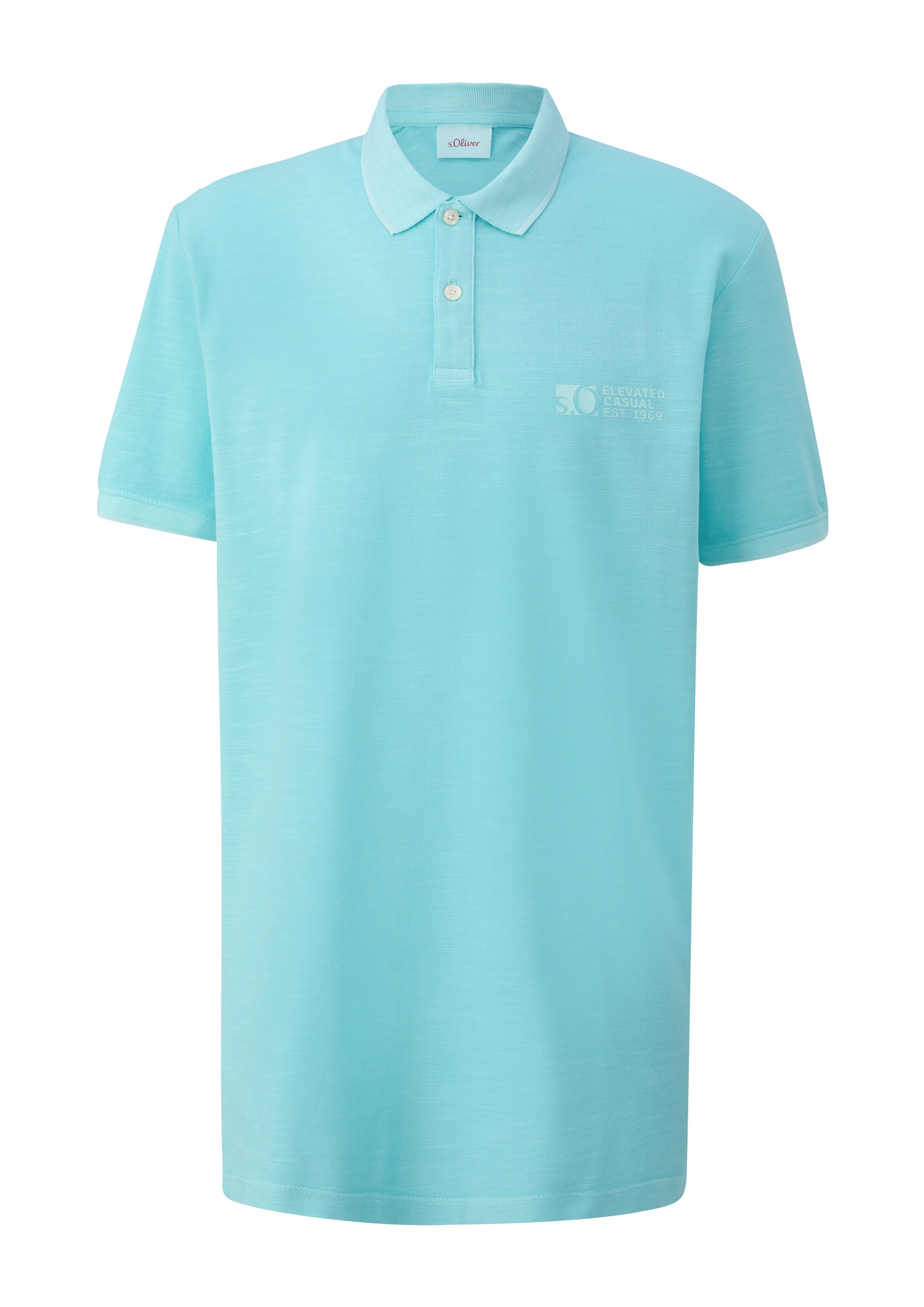s.Oliver Men Tall Sizes Shirt in Blue: front