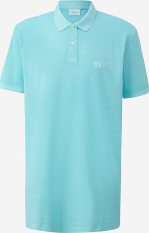 s.Oliver Men Tall Sizes Shirt in Blue: front