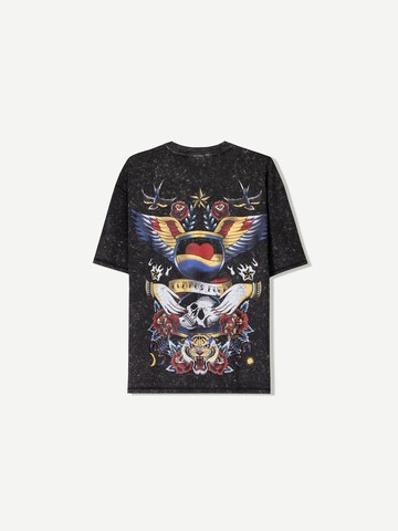 T-Shirt Bershka en noir
