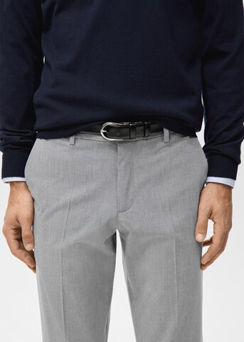 MANGO MAN Slim fit Pleated Pants 'Bologna' in Grey