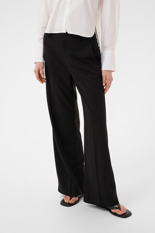 Wide Leg Pantalon à plis 'Yukta' InWear en noir : devant