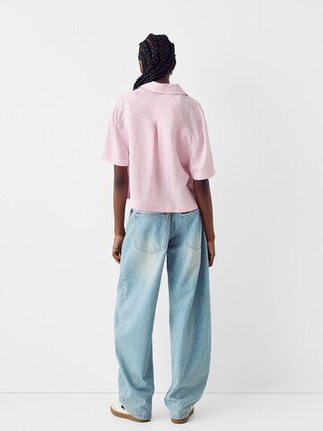 Bershka Bluse in Pink