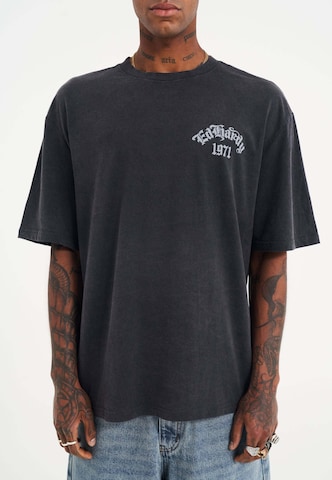 Ed Hardy T-shirt 'Schlange und Schädel' in Grau