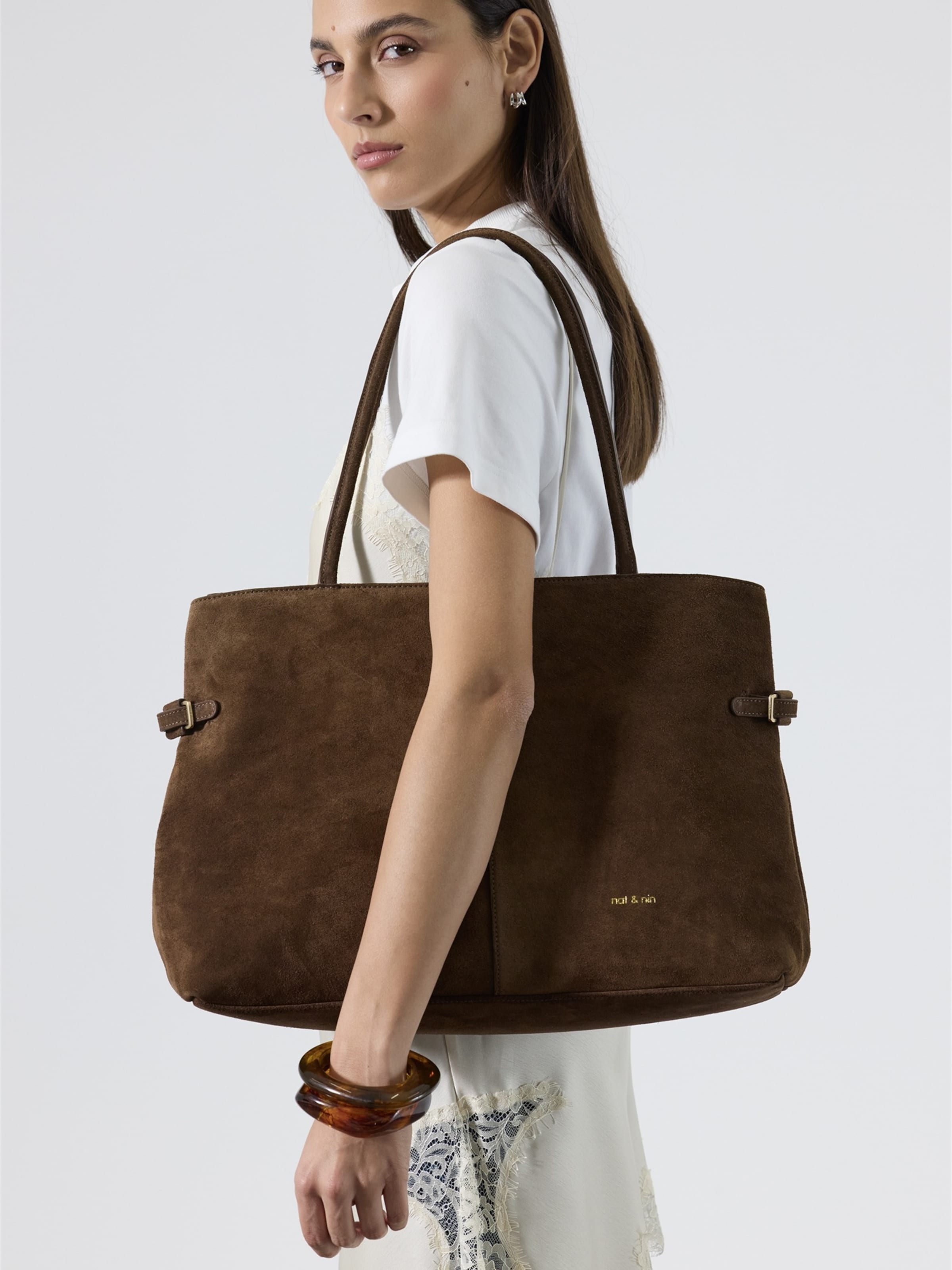 Nat&Nin Shopper 'Pablo' in Brown