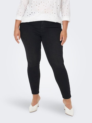 ONLY Carmakoma Skinny Jeans in Black: front
