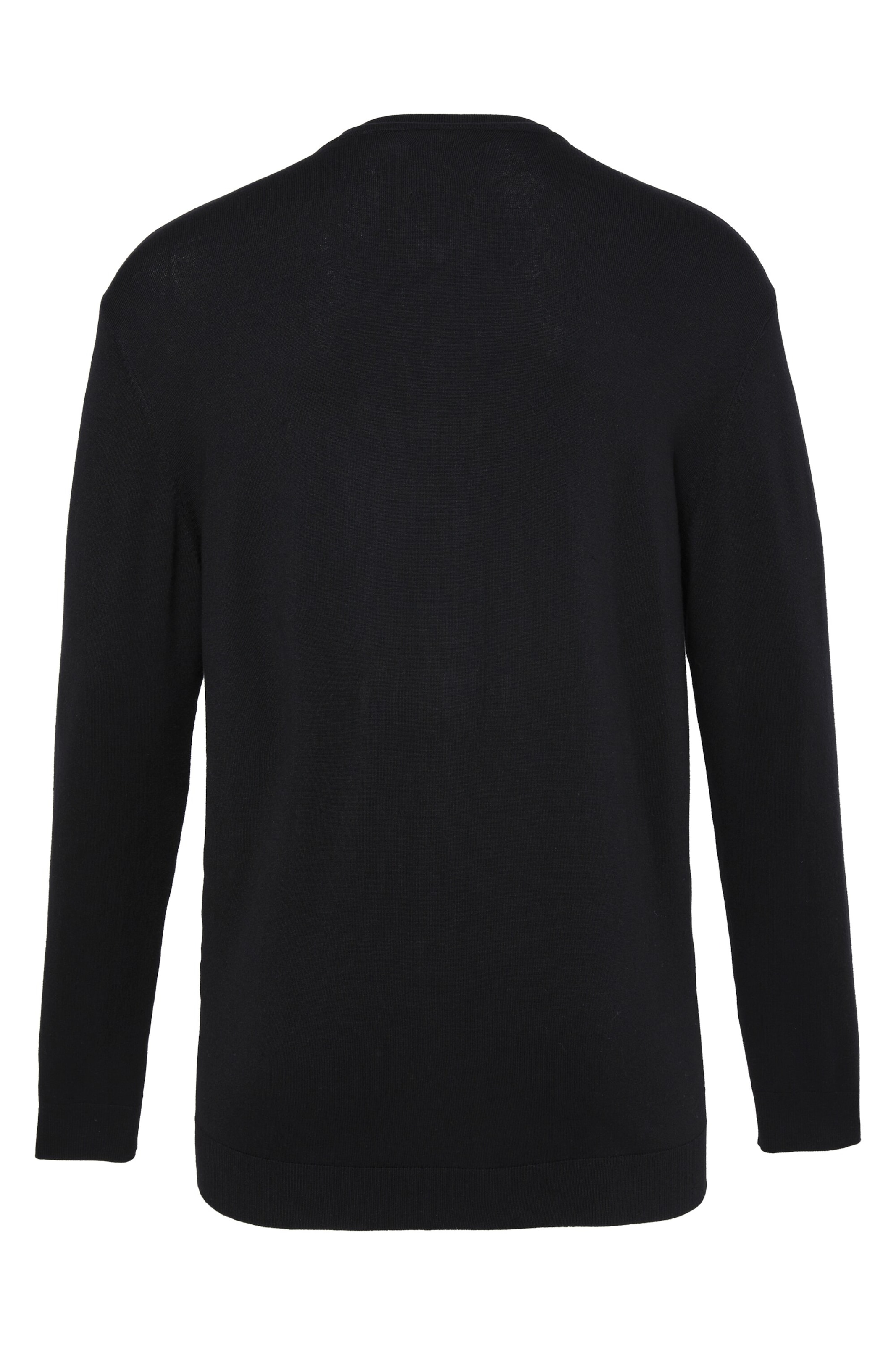 Men Plus Strickjacke in Schwarz