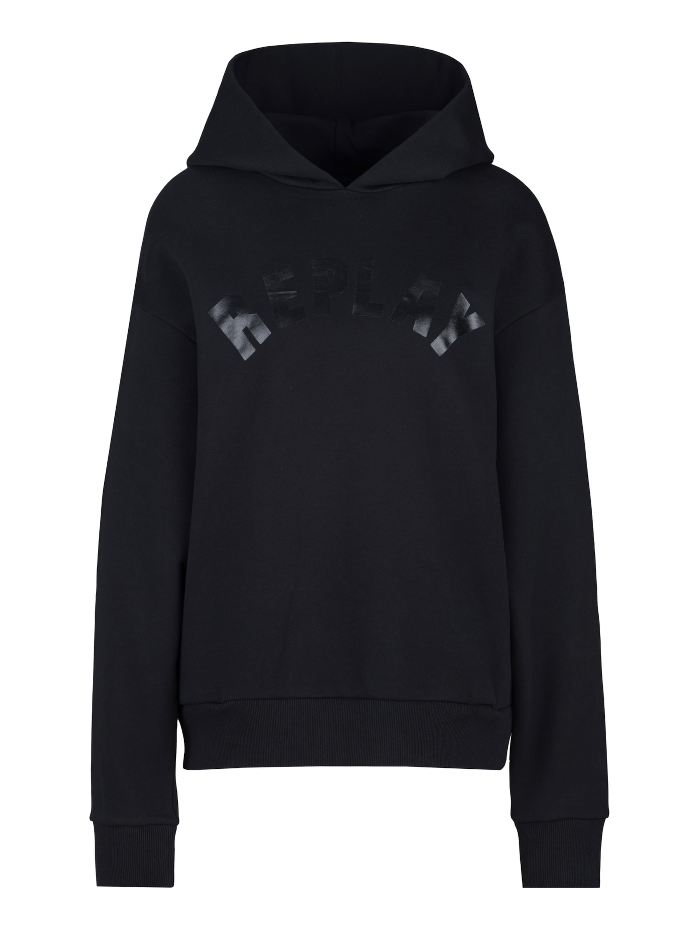 REPLAY Sweatshirt in Schwarz: Vorderseite