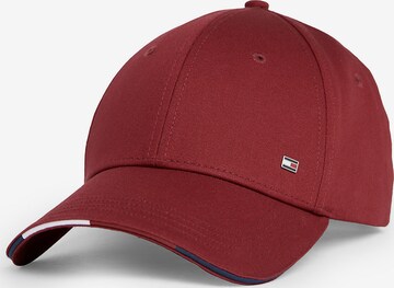 Casquette TOMMY HILFIGER en rouge : devant