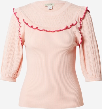 Pull-over Oasis en rose : devant