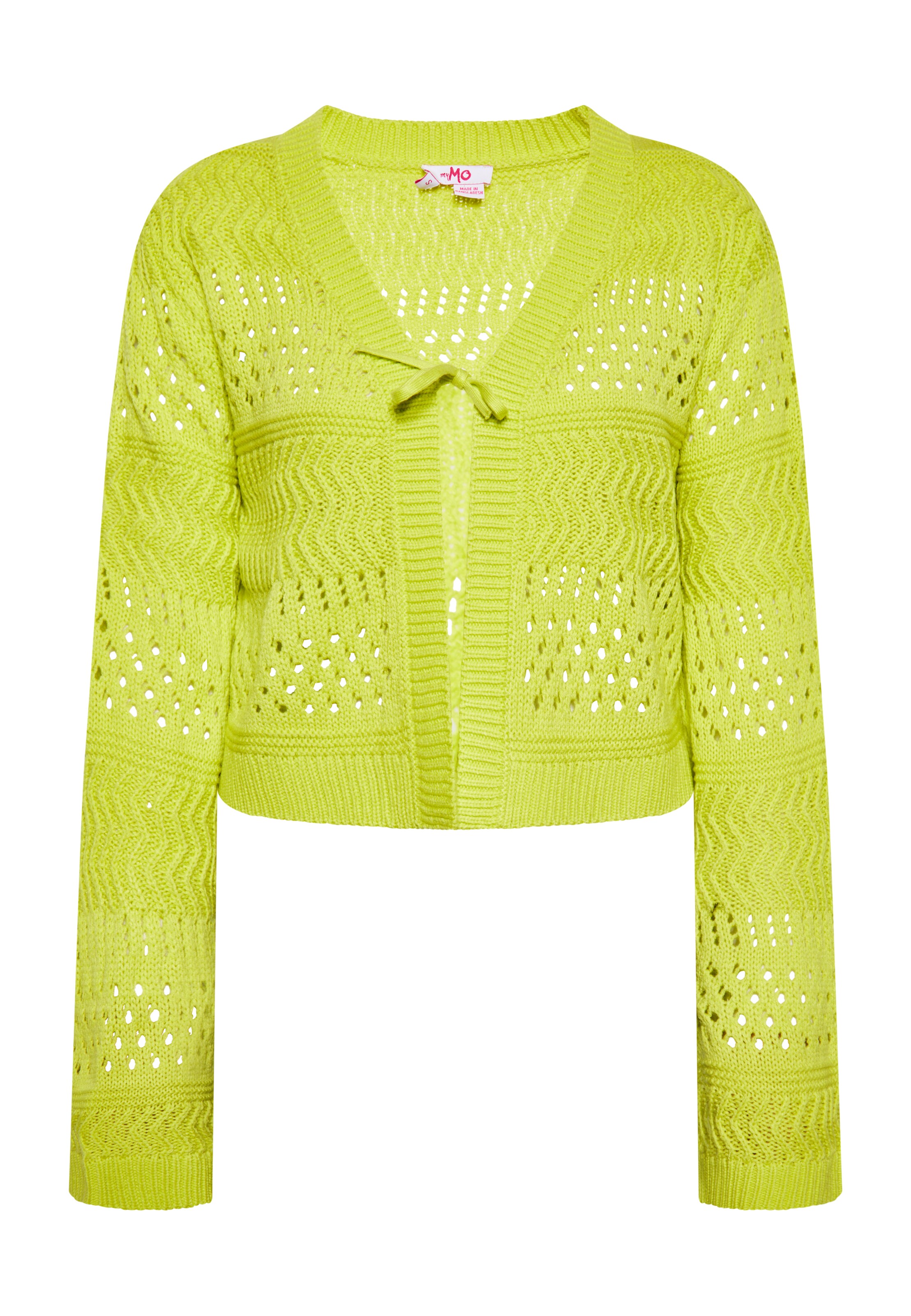MYMO Вязаная кофта в Зеленый: спереди