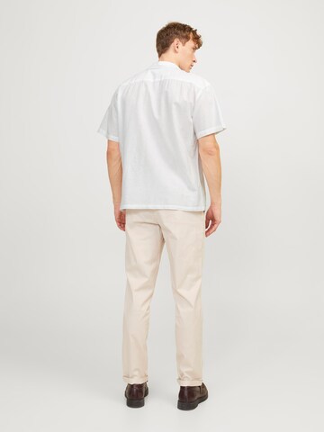 JACK & JONES Comfort Fit Hemd 'JJSummer Resort' in Weiß