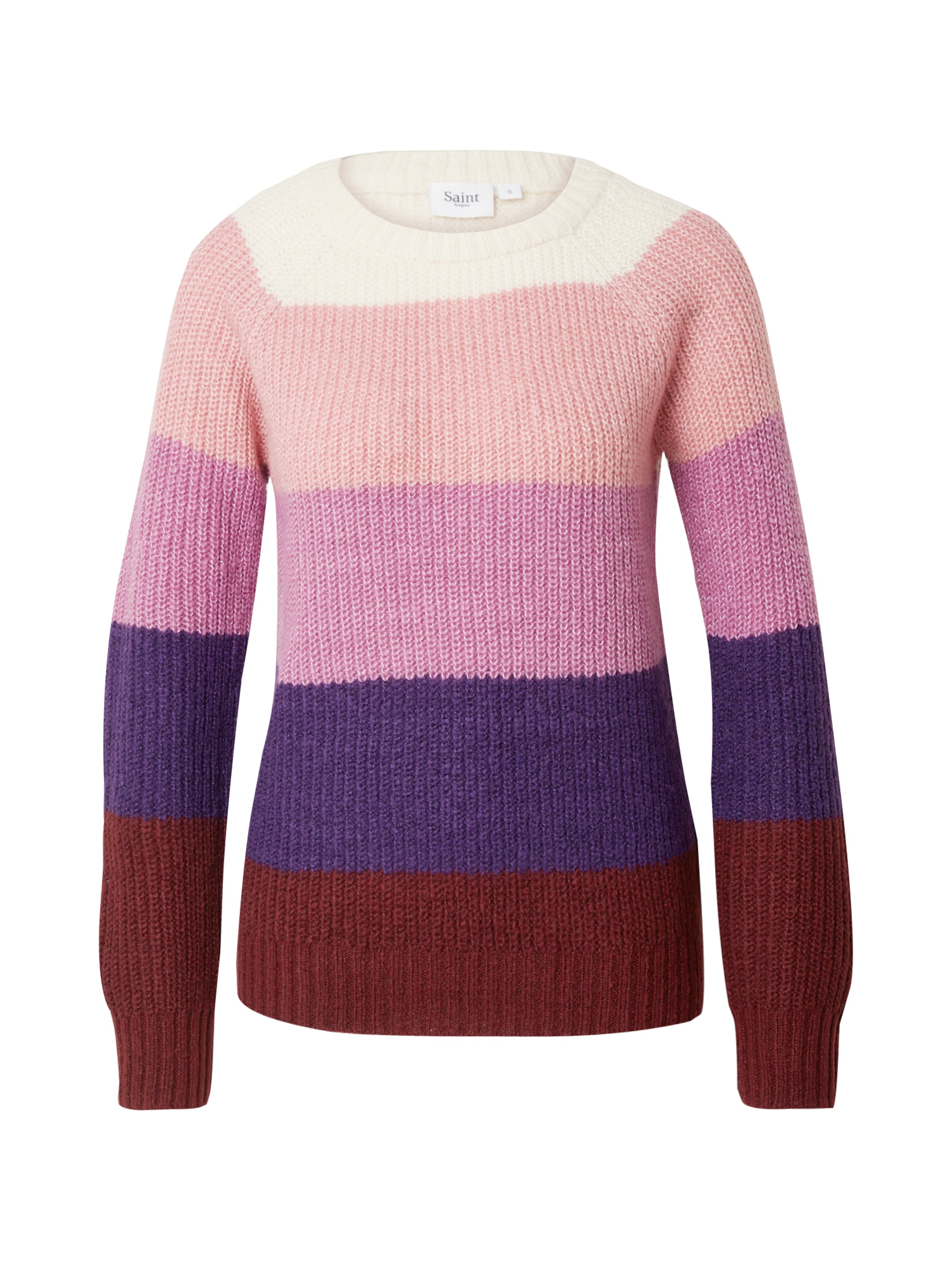 SAINT TROPEZ Пуловер 'Brooklyn' в лилав: отпред
