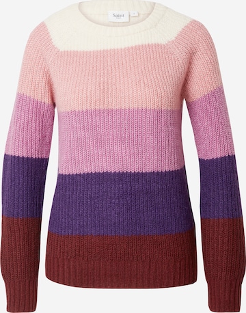 SAINT TROPEZ Pullover 'Brooklyn' in Lila: predná strana