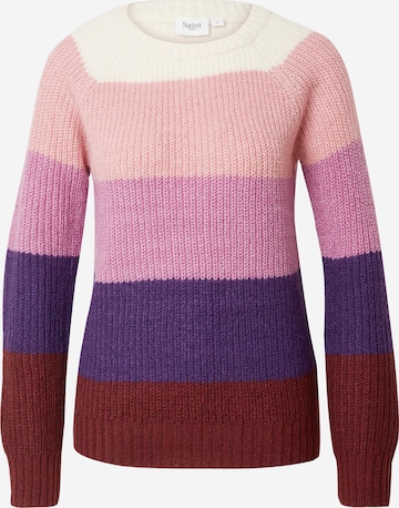 SAINT TROPEZ Sweater 'Brooklyn' in Purple: front