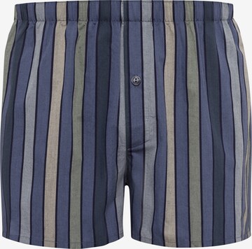 Hanro Boxer shorts ' Fancy Woven ' in Blue: front