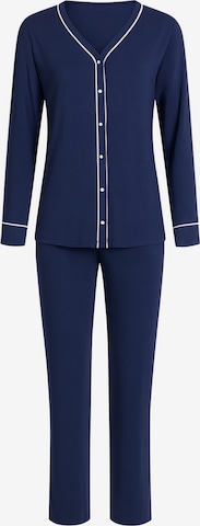 Goldenbay Pyjama 'Oleander' in Blau: Vorderseite