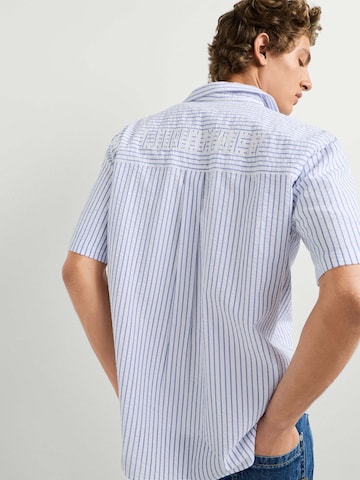 Pepe Jeans Comfort fit Button Up Shirt 'Ronnier' in White