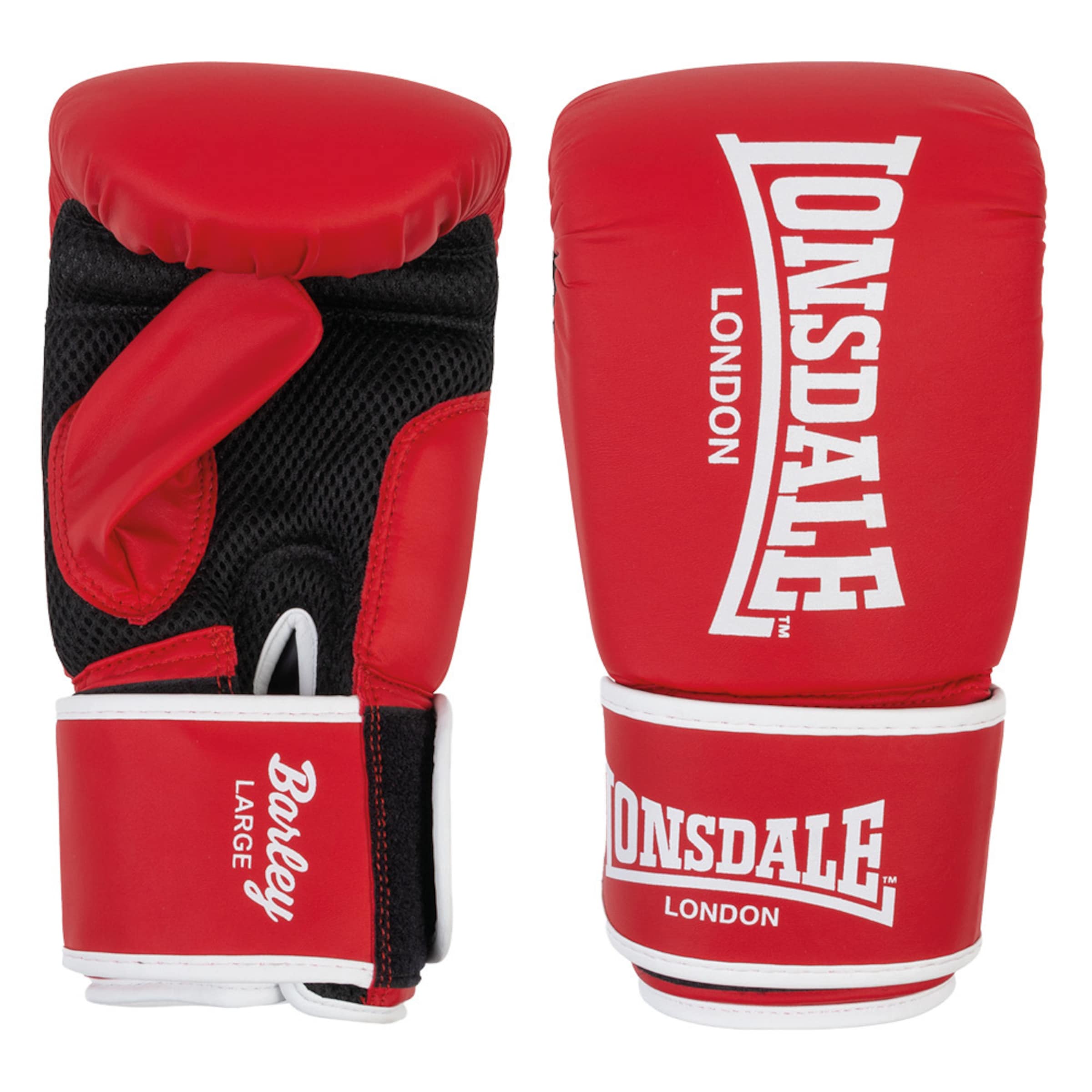 LONSDALE Sportshandsker 'Barley' i rød: forside