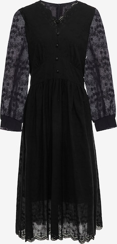 Usha - Vestido em preto: frente