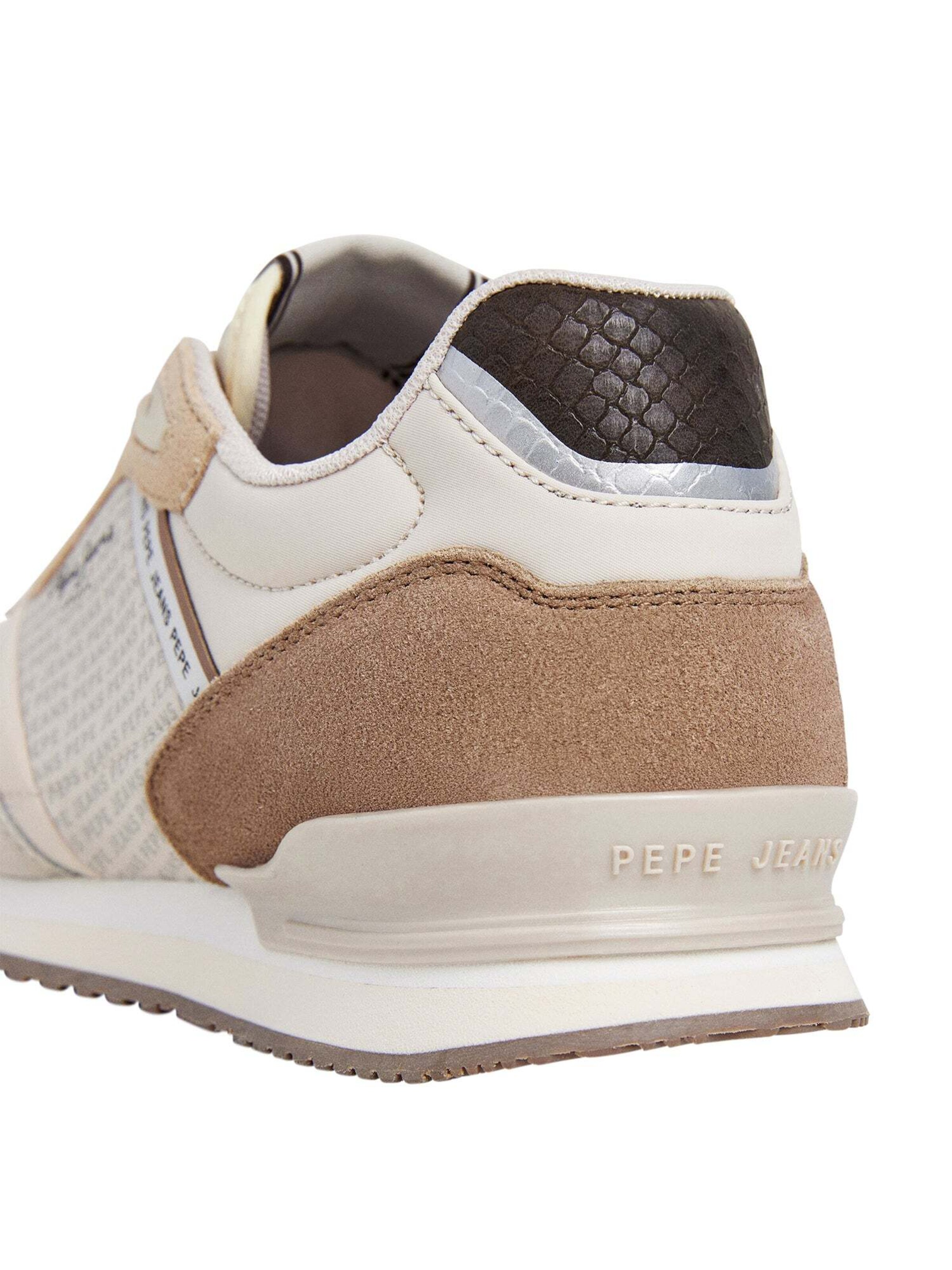 Pepe Jeans Sneakers laag 'London' in Beige