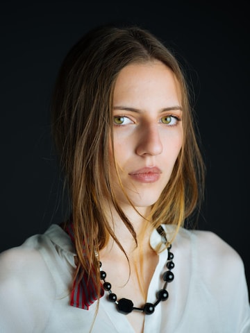 Christine on the clouds Necklace 'Petra Obsidian' in Black