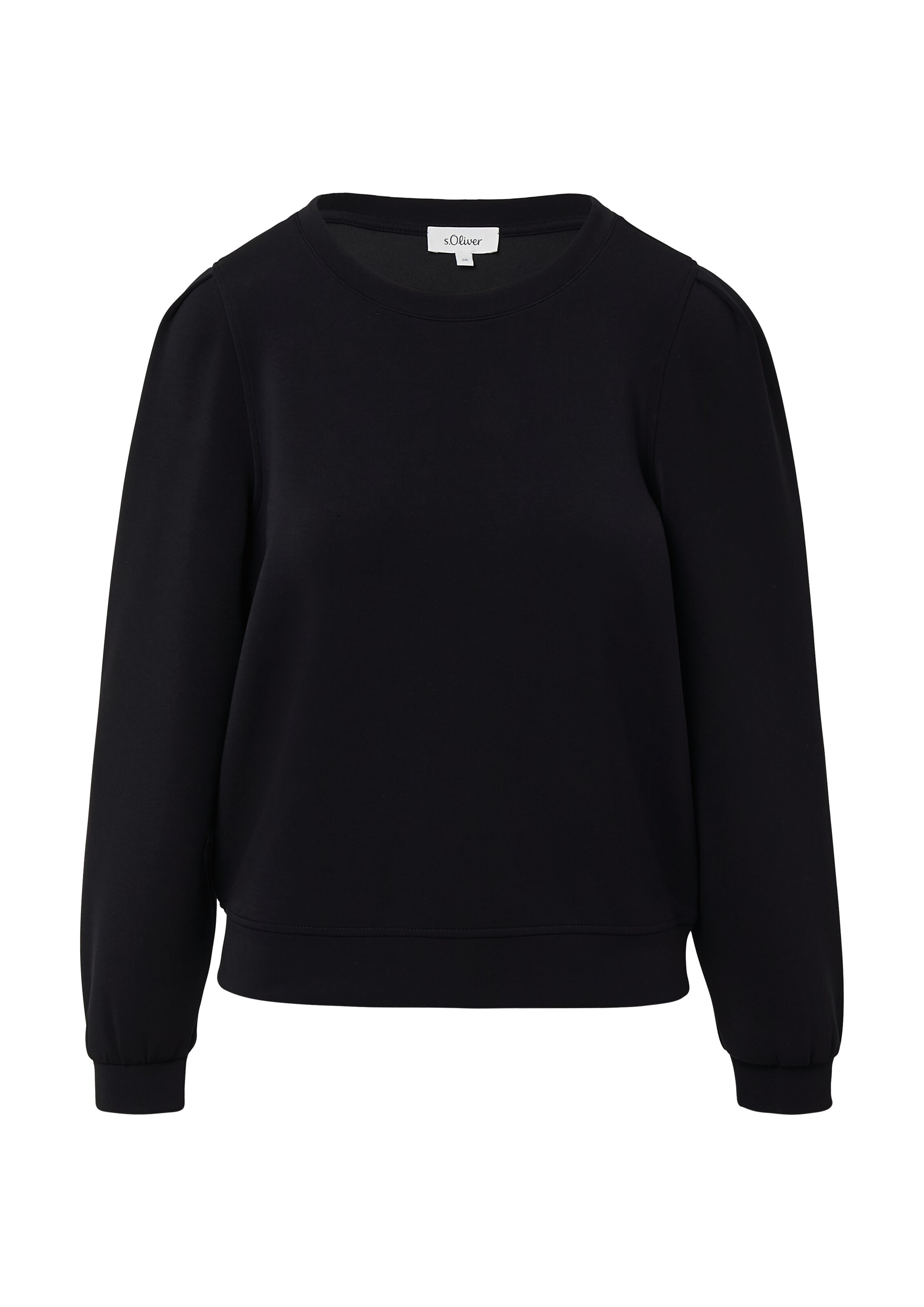s.Oliver Sweatshirt in Black: front