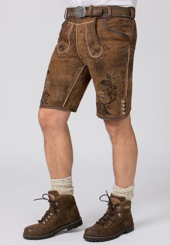 STOCKERPOINT Regular Trachtenhose 'UMBERTO' in Braun