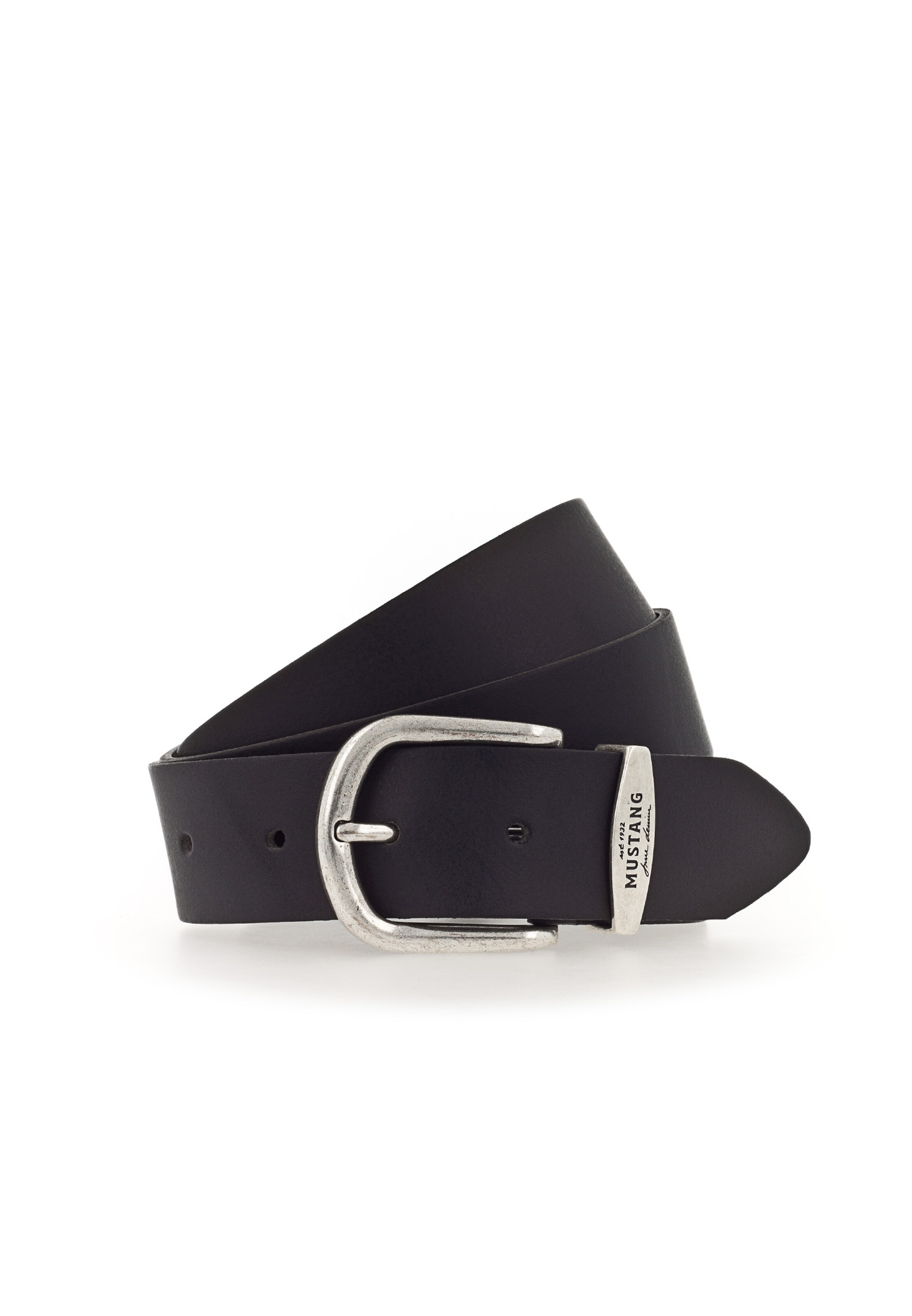 Ceinture MUSTANG en noir : devant