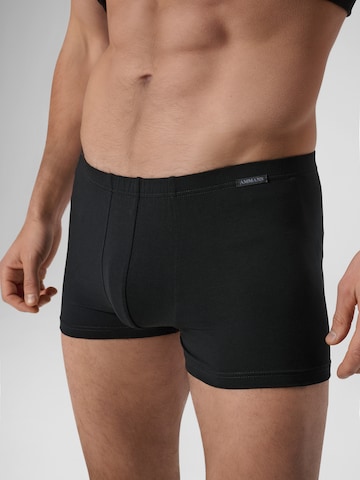 Ammann Boxer shorts ' Micro Modal ' in Black: front