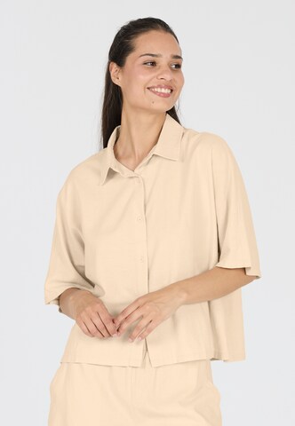 Athlecia Bluse 'Resort' in Beige: Vorderseite