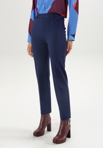 Aniston SELECTED Regular Pleated Pants in Blue: front
