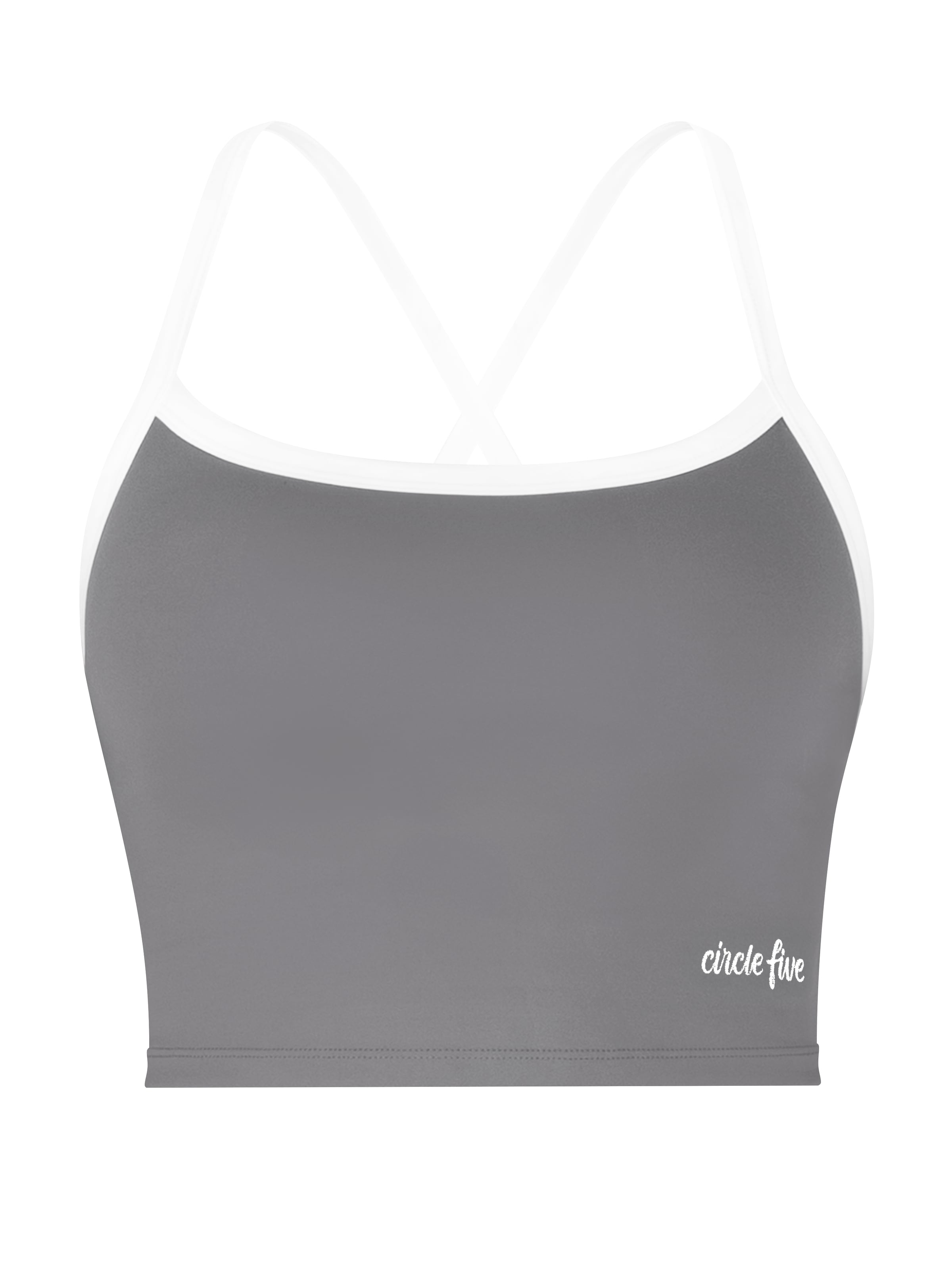 Circle Five Sports top 'Sporttop mit integrierten Cups' in L-XL in Grey, Item view