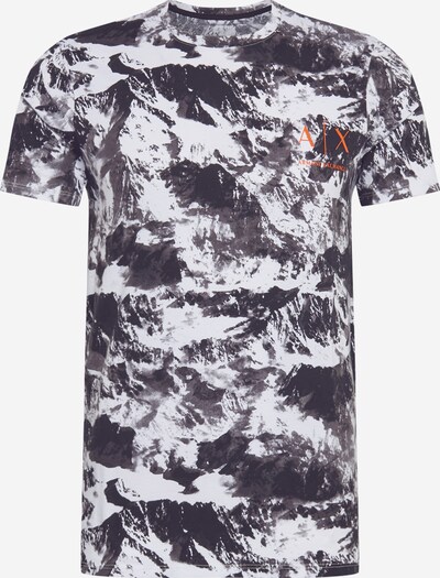 ARMANI EXCHANGE Shirt '6HZTEC' in de kleur Sinaasappel / Zwart / Wit, Productweergave