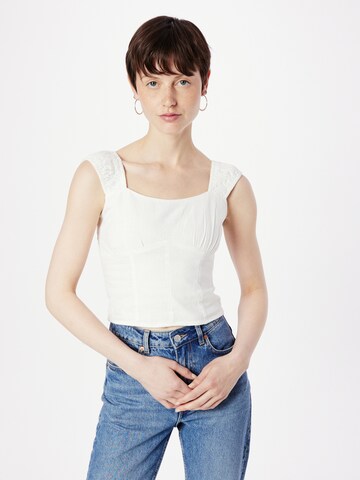 Abercrombie & Fitch Blouse in White: front