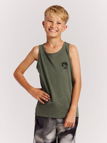 PROTEST Shirt 'PRTRemix JR' in Groen: voorkant
