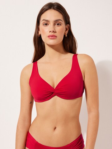 CALZEDONIA Balconette Bikinitop 'INDONESIA' in Rot: Vorderseite