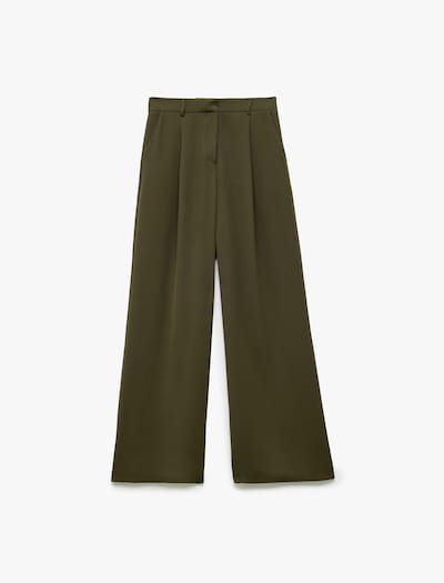 Koton Pleat-front trousers in 34/Regular in Olive, Item view